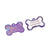 Personalized Acrylic Dog Bone Tag Dark Purple