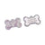Personalized Acrylic Dog Bone Tag Pale Purple