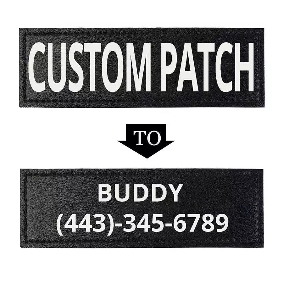 3-inch Round Dog Patch: anti-social Dog Text Embroidered Patch for Dogs  Velcro Dog Patch Patch for Dog Vest Dog Harness Patch 
