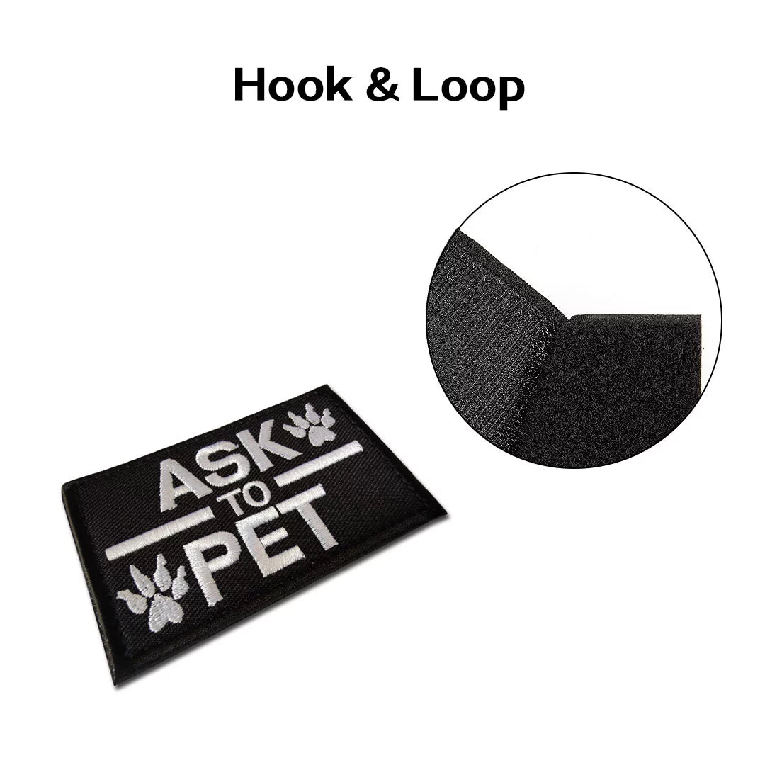 Hook & Loop Patch Variety Bundle For Harness (Pack of 12) – Team K9