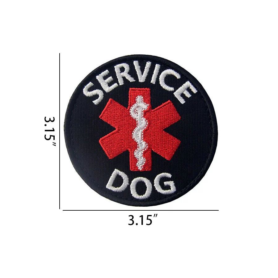 Service dog sales vest velcro patches