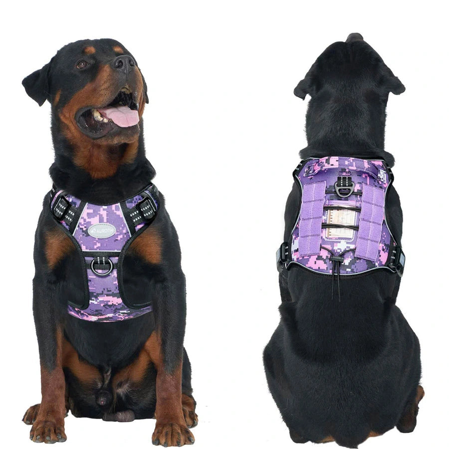 Purple camo dog deals harness
