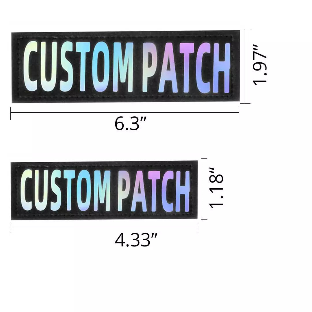 Removable Reflective Dog Patches - CUSTOM