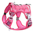 Auroth Dog Harness for Large Dogs No Pull, Service Vest with Easy Control Handle, Adjustable Pet Harness for Walking Running, Pink Camo
