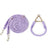 Hands Free Rope Dog Leash & Dog Training Collar Set purple