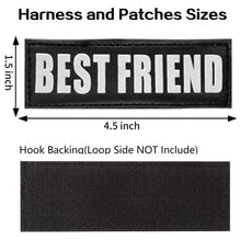 DIABETIC ALERT Patch Reflective Extra Label Tag for Dog Harness Service DIABETIC ALERT Patch Reflective Extra Label Tag for Dog Harness Service