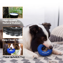 Rubber Tire Dog Chew Toys Indestructible, Dog Treat Dispenser  aurothpets
