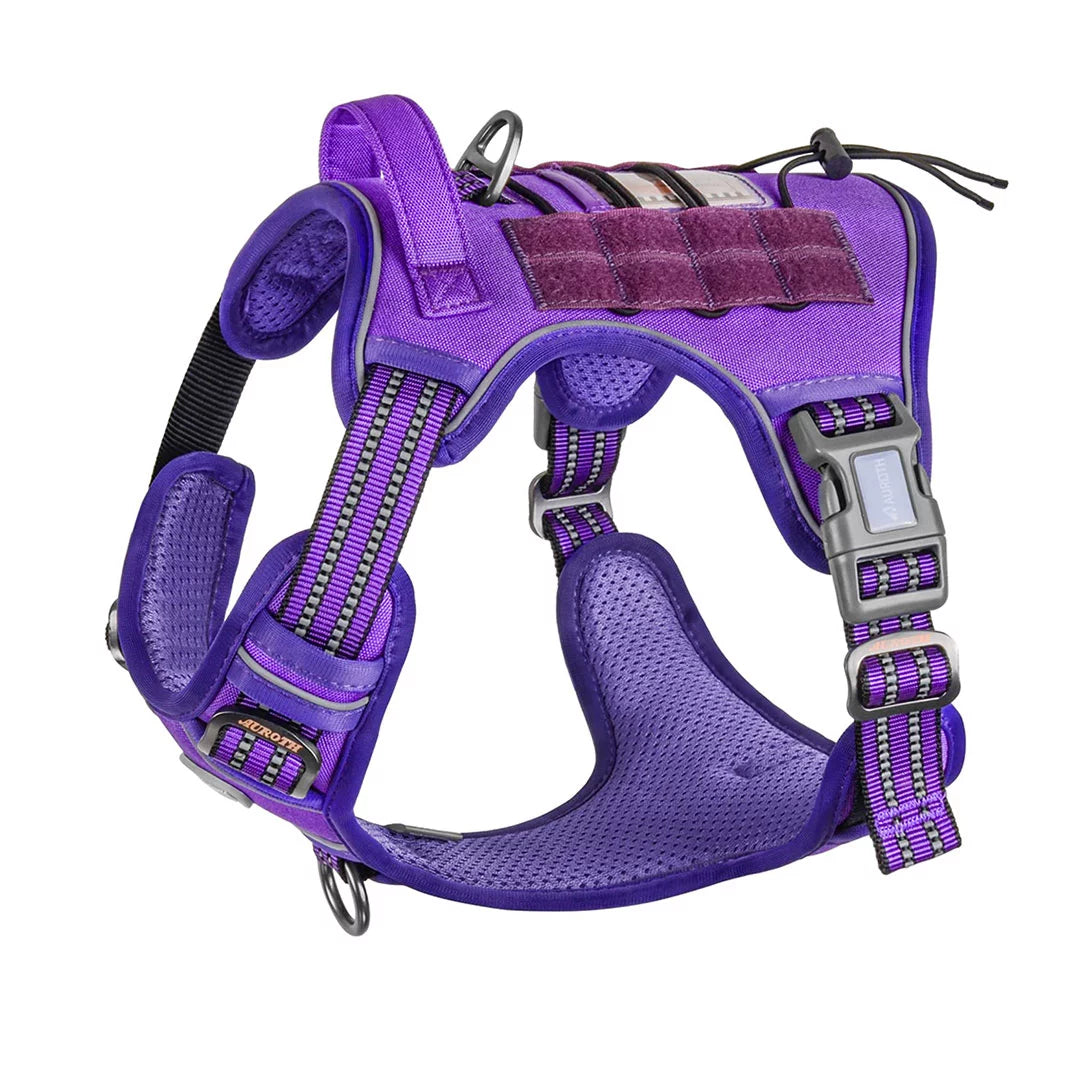 auroth tactical no pull dog harness purple