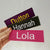Custom Embroidered Name Patch