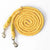 hands free dog leash cotton 7.5ft leash lemon yellow