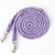 hands free dog leash cotton 7.5ft leash purple