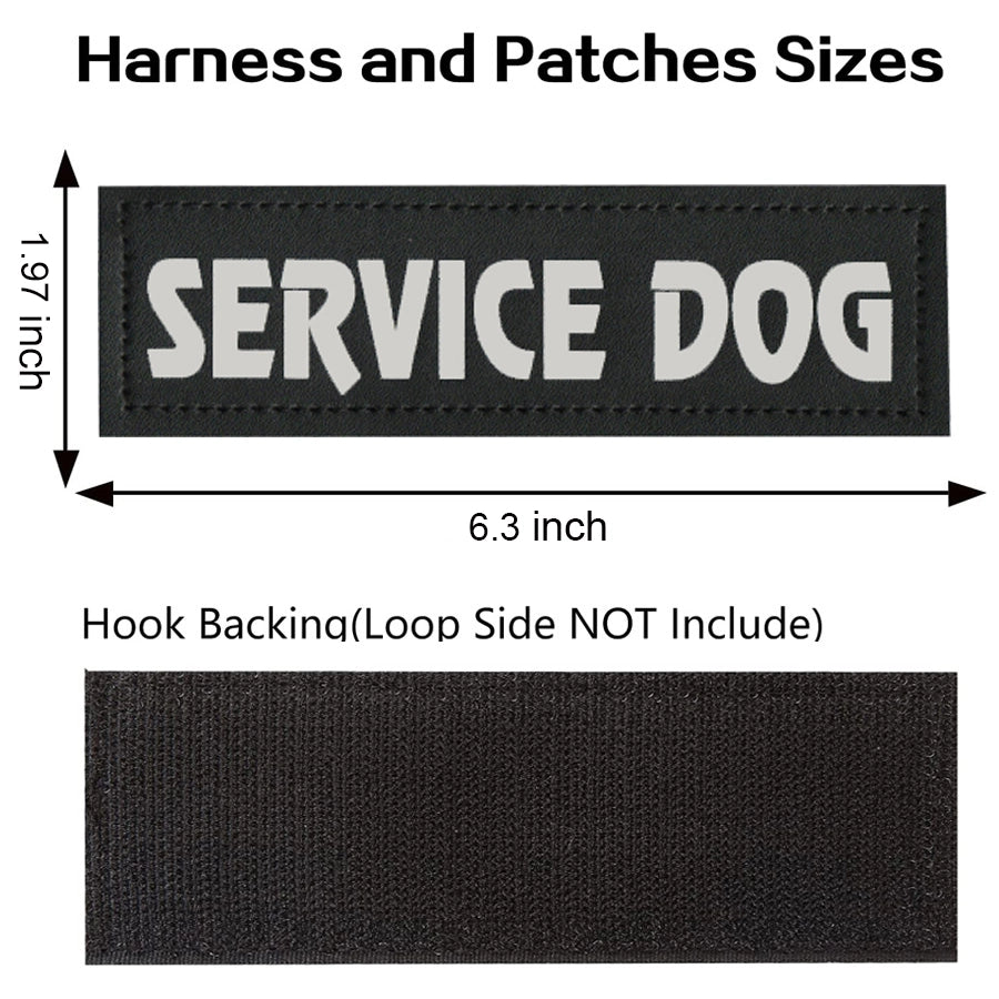 Protection Dog Patch 10 Patches in 1 Set, Auroth Tactical Dog Harness Patches, Waterproof ...
