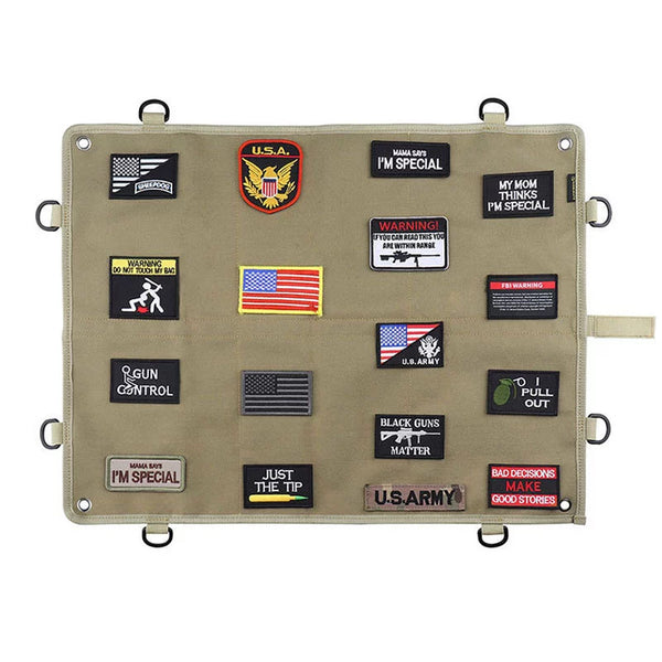 Tactical Patch Display Military Velcro Board with Hook and Loop