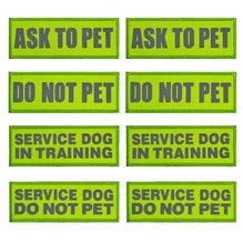 Hi-Vis Reflective Do Not Pet Service Dog Patches for Harness & Collar –  aurothpets