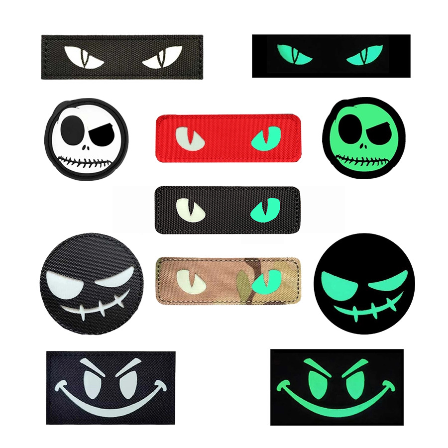 Glow in the Dark Custom Velcro Label / Patches for Dog Harness by