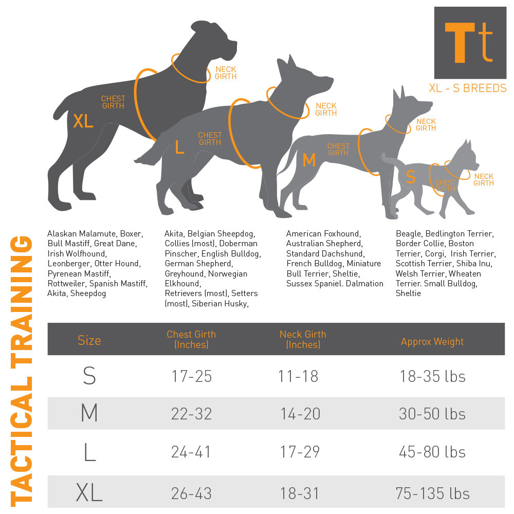 Husky harness size discount
